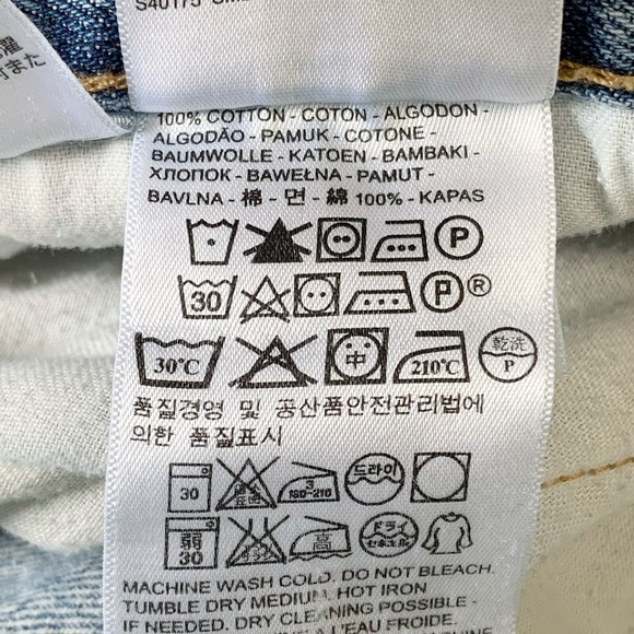 Levi's 569 Baggy Straight Blue Jean's 90s Y2K Mid Vintage Wash 36x30 Well Loved - Picture 6 of 10